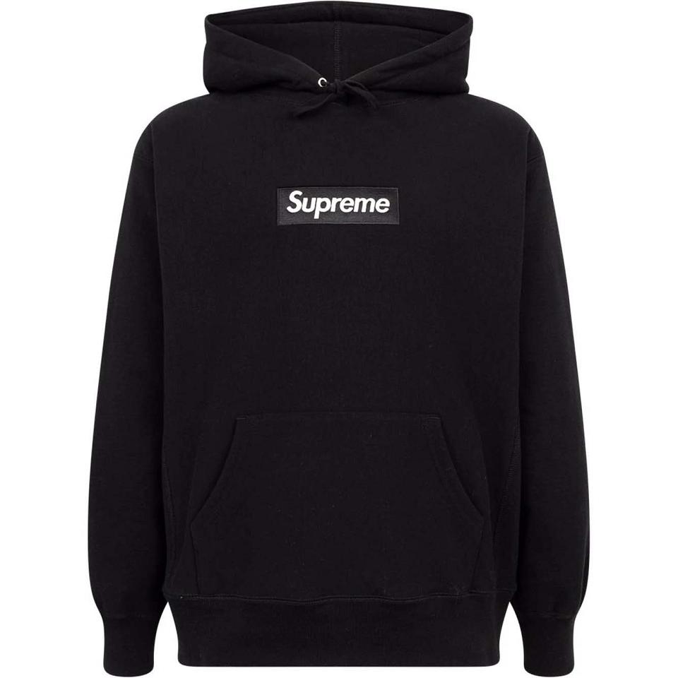 Sudadera Con Capucha Supreme White Logo Negras | Supreme 130FM